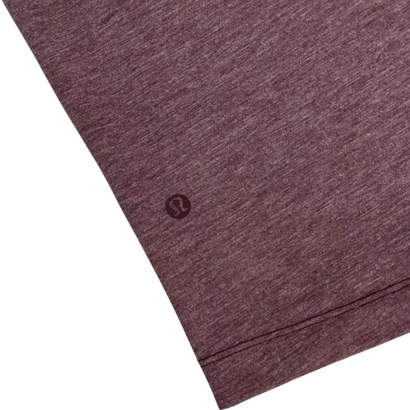 lululemon Men’s Evolution Short Sleeve Polo Heathered Purple Taupe Large - Picture 2 of 16